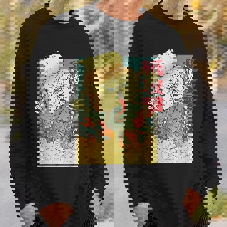 Japanese Anime Toilet Paper Monster Attackintage Poster スウェットシャツ 彼への贈り物