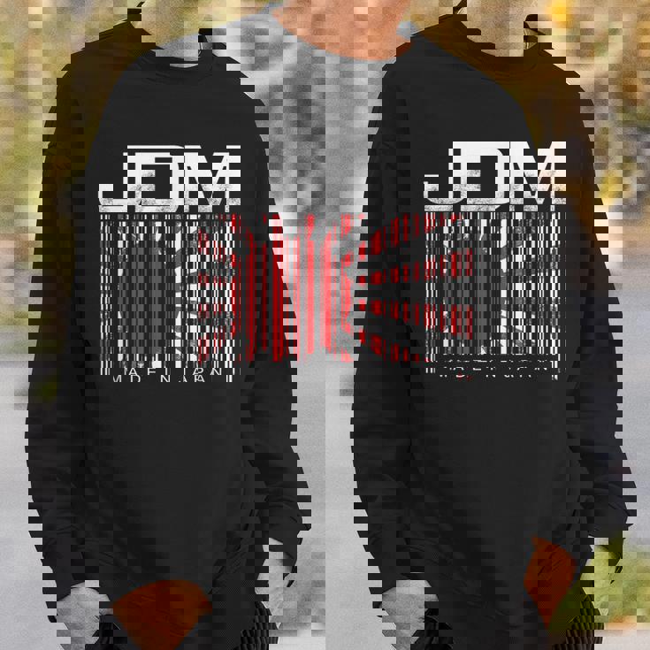 Jdm Barcode Made In Japan モータースポーツ メンズ シャツ スウェットシャツ 彼への贈り物