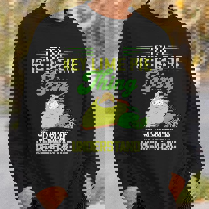 Key Lime Pie Thing レモンパイ デザート タルト フロリダパイ 長袖tシャツ スウェットシャツ 彼への贈り物