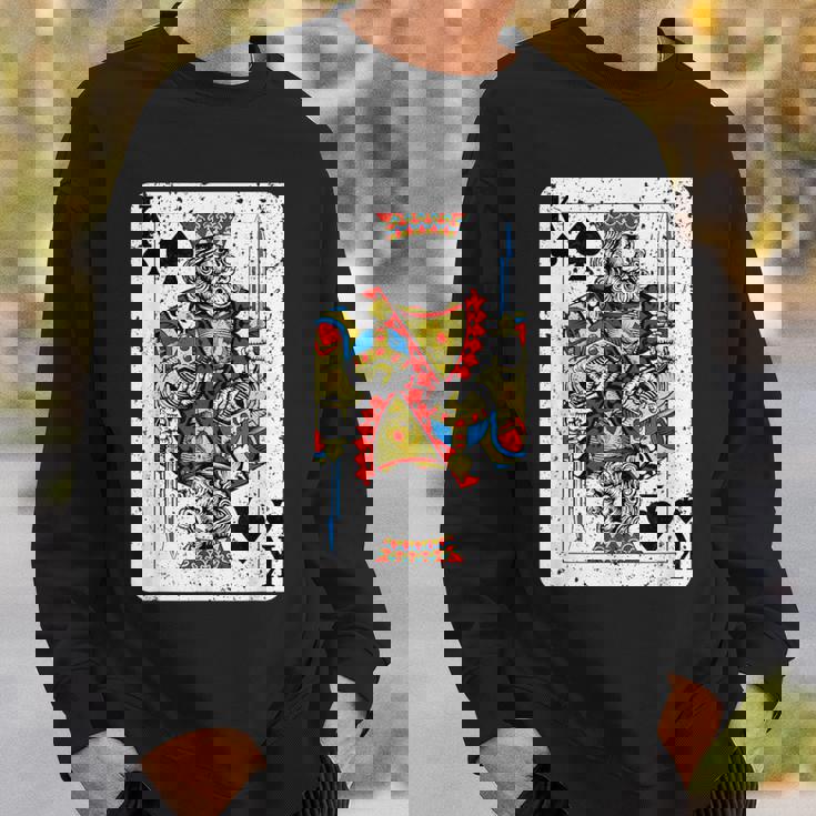 King Ofpades トランプデッキ ヴィンテージレトロスタイル スウェットシャツ 彼への贈り物