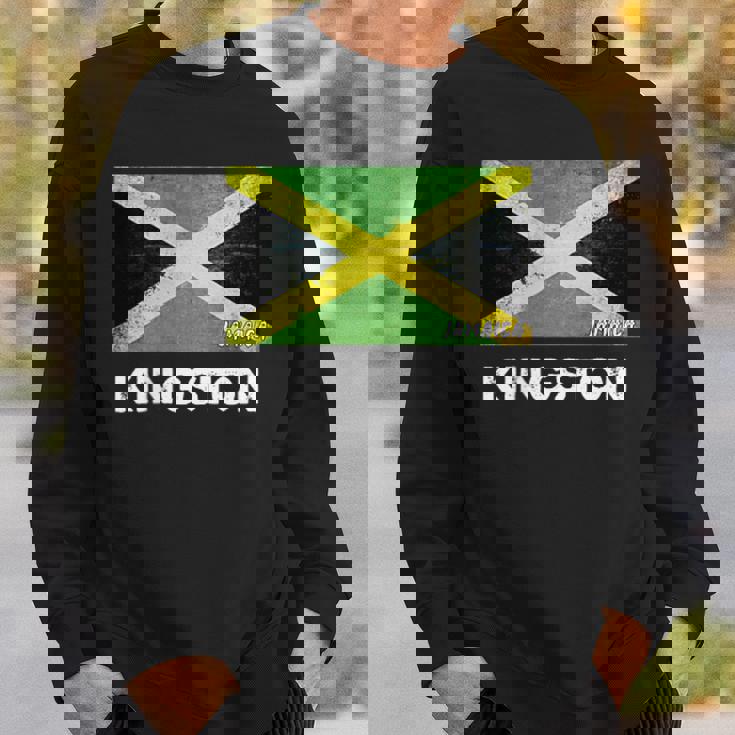 Kingston Jamaica Flag Jersey スウェットシャツ 彼への贈り物
