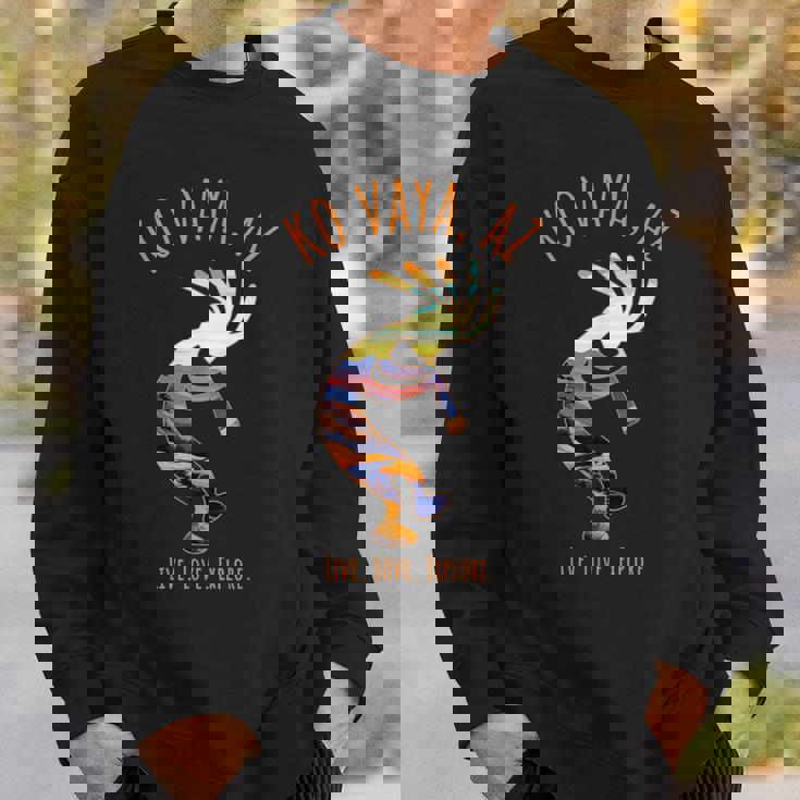 Koaya アリゾナ Usa ダンシング ココペリ 南西部デザイン スウェットシャツ 彼への贈り物