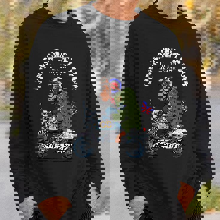 Life Is A Monkey Bike クラシック ブリットモッド スウェットシャツ 彼への贈り物