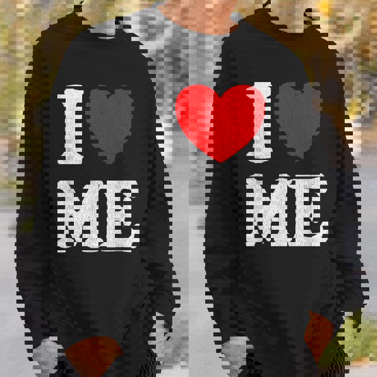 I Love Me シャツ Y2k ジョーク I Heart Me Love Myself Maine スウェットシャツ 彼への贈り物