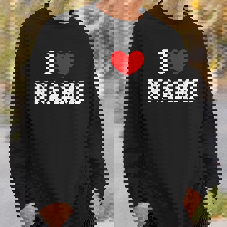 I Love Nami 私は愛する Nami スウェットシャツ 彼への贈り物