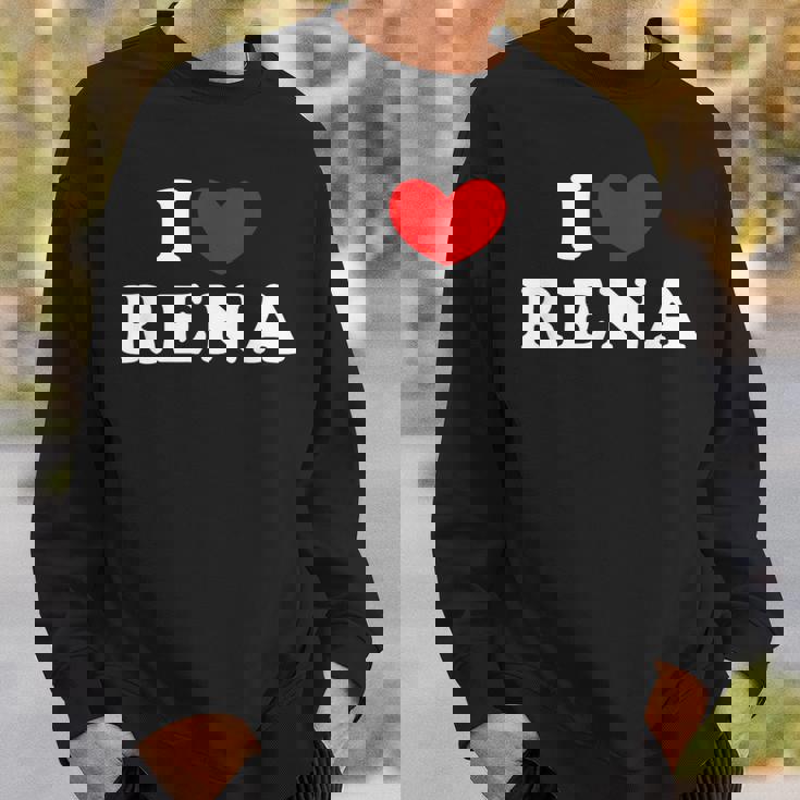 I Love Rena 私は愛する Rena スウェットシャツ 彼への贈り物