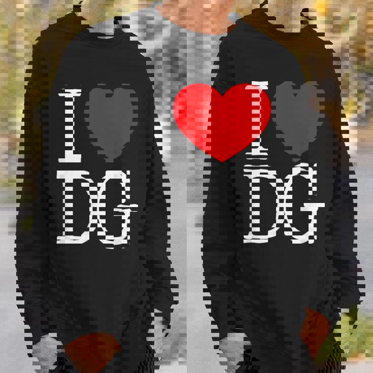 I Love ハート Dg スウェットシャツ 彼への贈り物