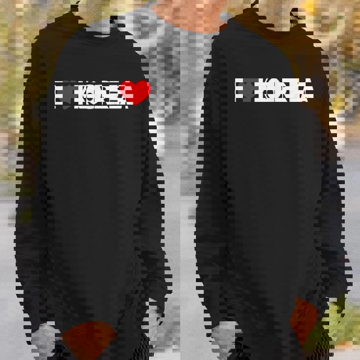 I Love ハート Korea スウェットシャツ 彼への贈り物