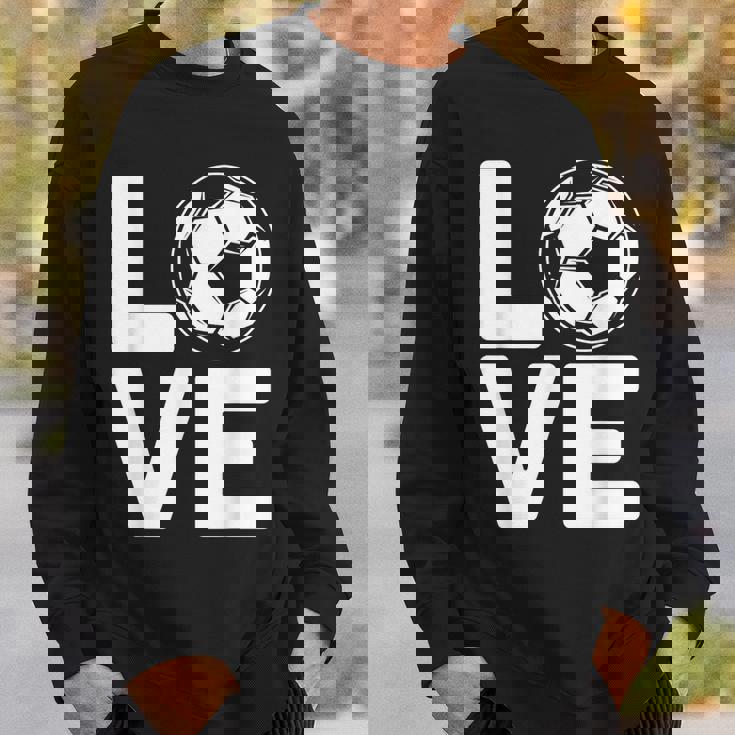 Loveoocer 愛を言うサッカー スウェットシャツ 彼への贈り物