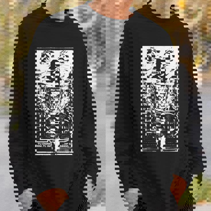 Lsd ヒステリア – レトログラインドハウスb-ムービーアート 長袖tシャツ スウェットシャツ 彼への贈り物