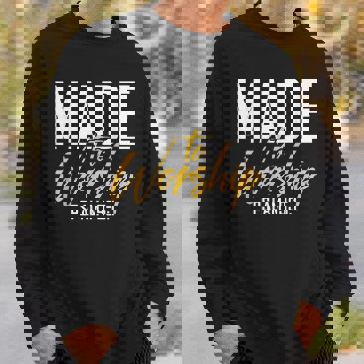 Made To Worship シャツ 礼拝用シャツ メンズ&レディース 神様 スウェットシャツ 彼への贈り物