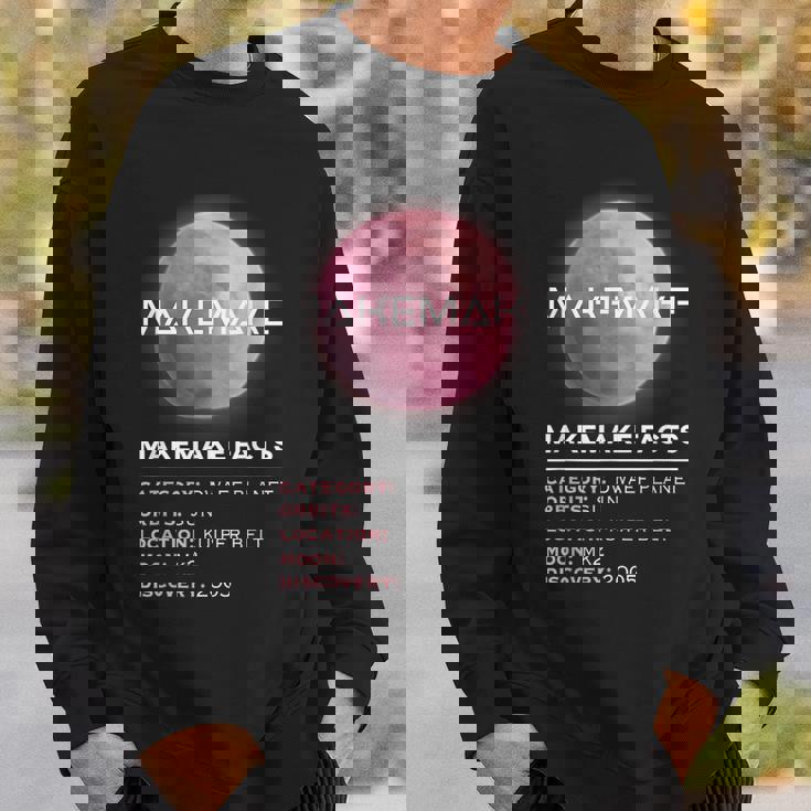 Makemake Facts 準惑星宇宙天文学愛好家 スウェットシャツ 彼への贈り物