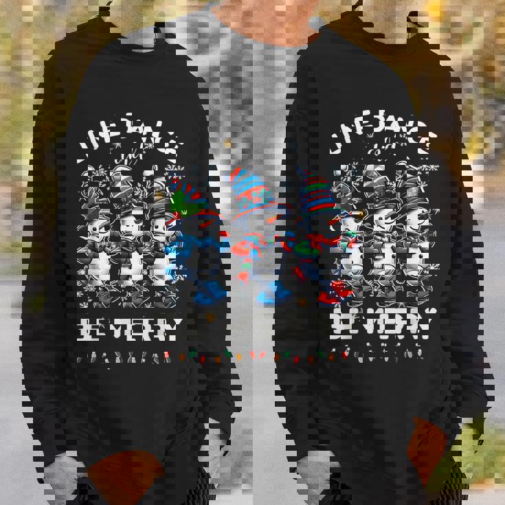 Be Merrynowman Line Dance クリスマス 面白い ホリデーダンス スウェットシャツ 彼への贈り物