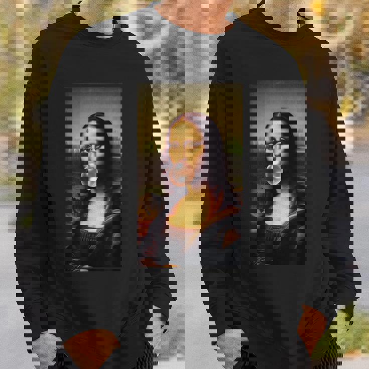 Mona Lisa チューインガム レオナルド・ダ・ヴィンチ ジョコンダ イタリアアート スウェットシャツ 彼への贈り物