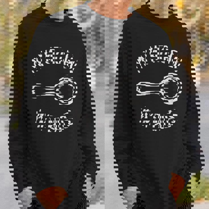 My Kitchen My Rules Foodie Chef Cookギフト メンズ レディース キッズ スウェットシャツ 彼への贈り物