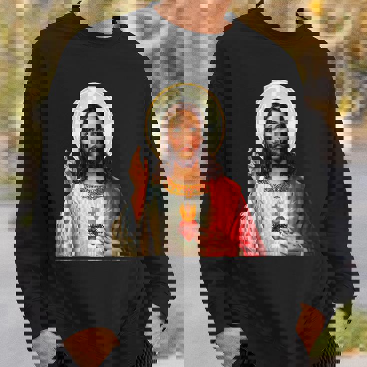 Myuperhero Is Jesus、Faith Love Godシャツ スウェットシャツ 彼への贈り物