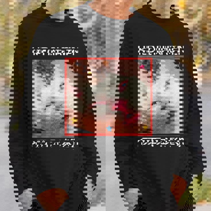 I Need Ibuprofen 日本の面白い猫 スウェットシャツ 彼への贈り物