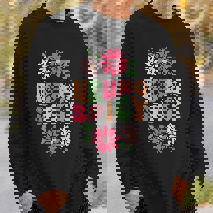 Neurospicy レトロフラワー スウェットシャツ 彼への贈り物