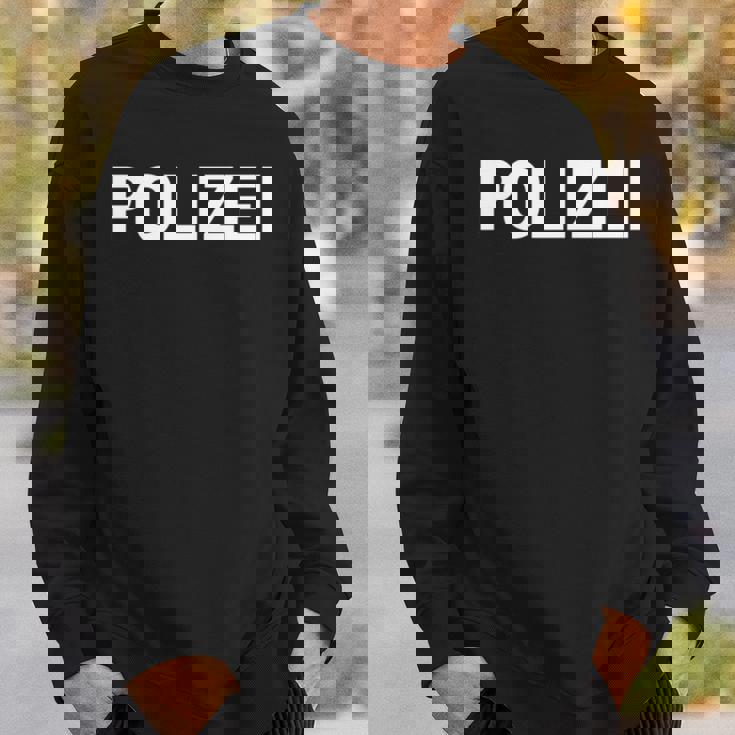 Polizei ドイツ警察 ドイツ法執行機関両面 長袖tシャツ スウェットシャツ 彼への贈り物