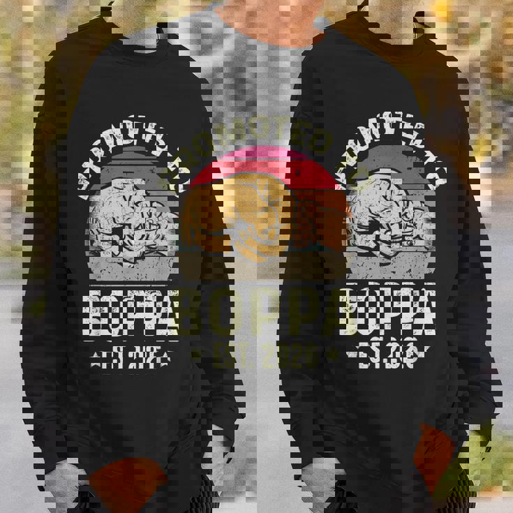 Promoted To Boppa Est 2026 For New Papa Fathers Day Sweatshirt Unisex Gifts for Him