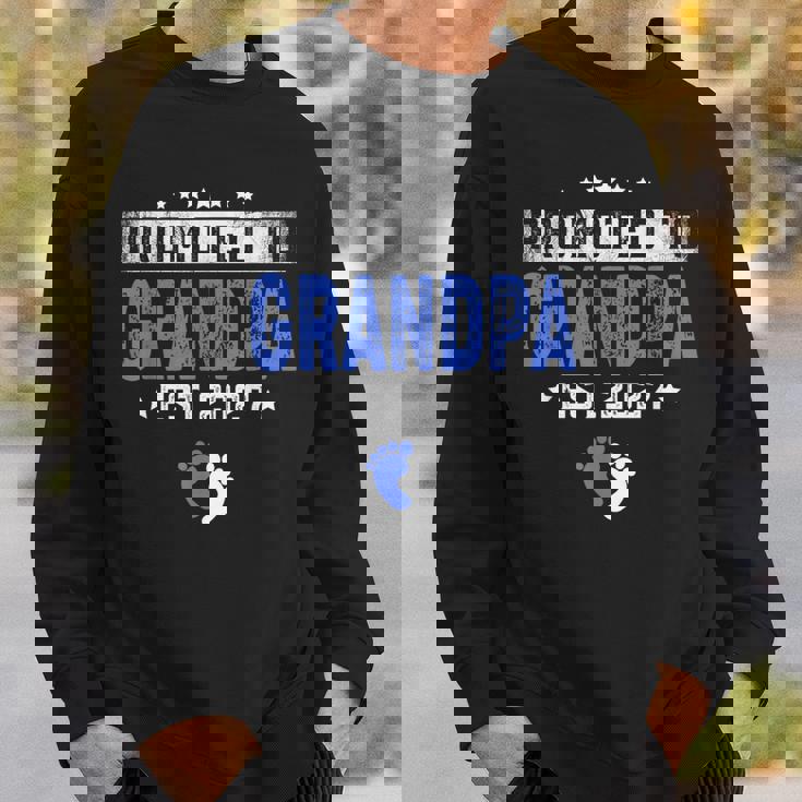 メンズ Promoted To Grandpa Est 2027 Dad スウェットシャツ 彼への贈り物