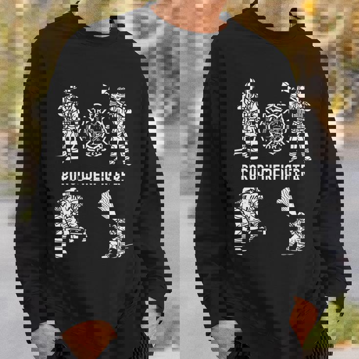 Proud 消防士 消防用品 グラフィック シンボル 消防士 長袖tシャツ スウェットシャツ 彼への贈り物