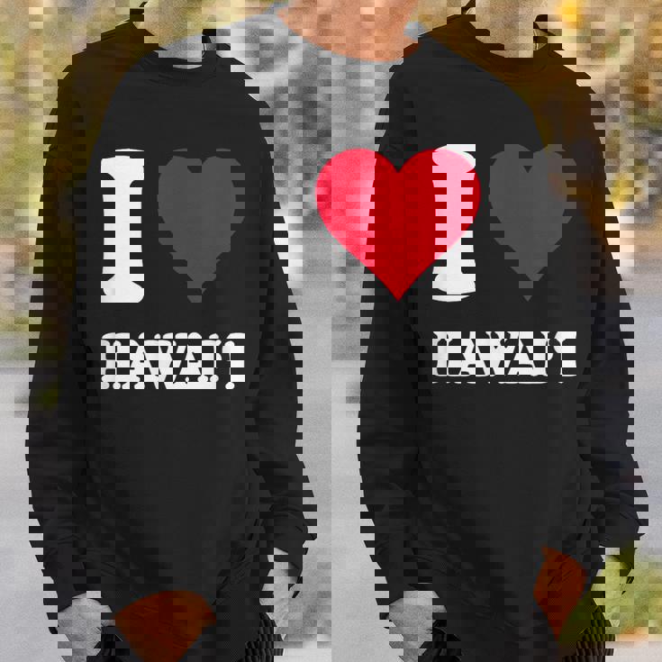 Red Heart I Love Hawai'i スウェットシャツ 彼への贈り物