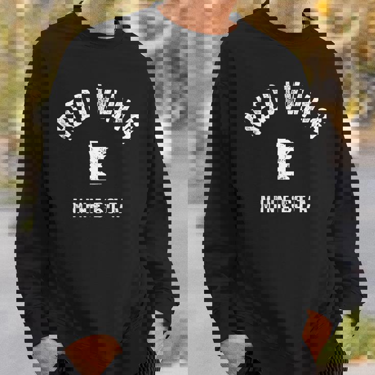 Red Wing ミネソタ Mn ヴィンテージ 70年代 アスレチック スポーツデザイン 長袖tシャツ スウェットシャツ 彼への贈り物