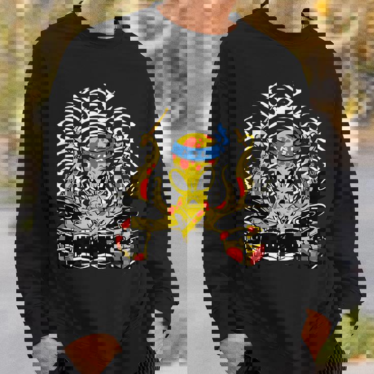 Retro Drumsticks Drummer Drums Hand スウェットシャツ 彼への贈り物