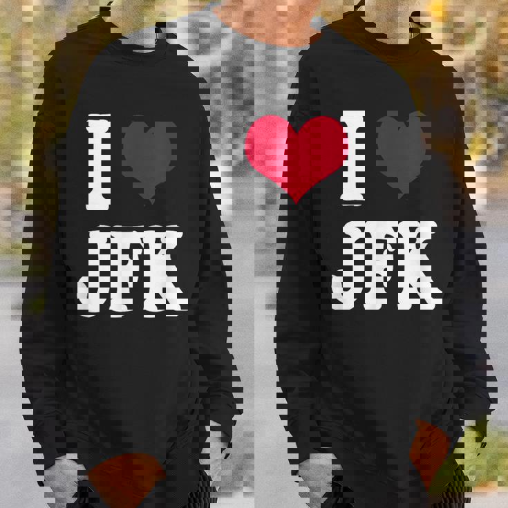 Retrointage I Heart Jfk John F Kennedy スウェットシャツ 彼への贈り物