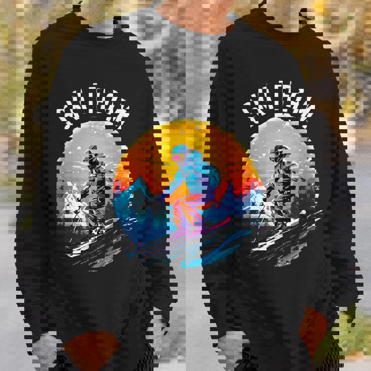 Ski Team スキーチーム スキーヤー スクール スキー旅行 スキーチーム クルー スキー スウェットシャツ 彼への贈り物