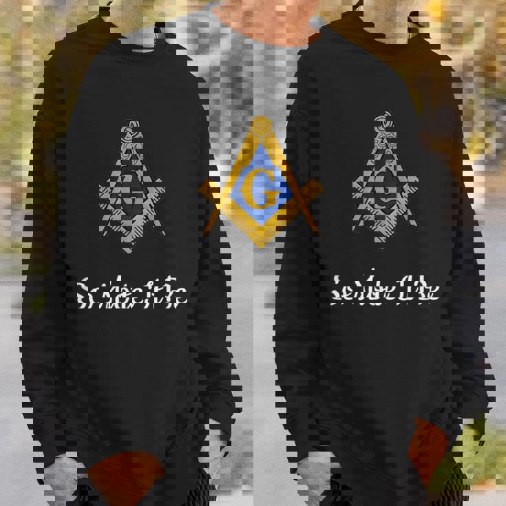 So Mote It Be Masonicのモットーフリーメイソンmib プリンスホールメイソン スウェットシャツ 彼への贈り物