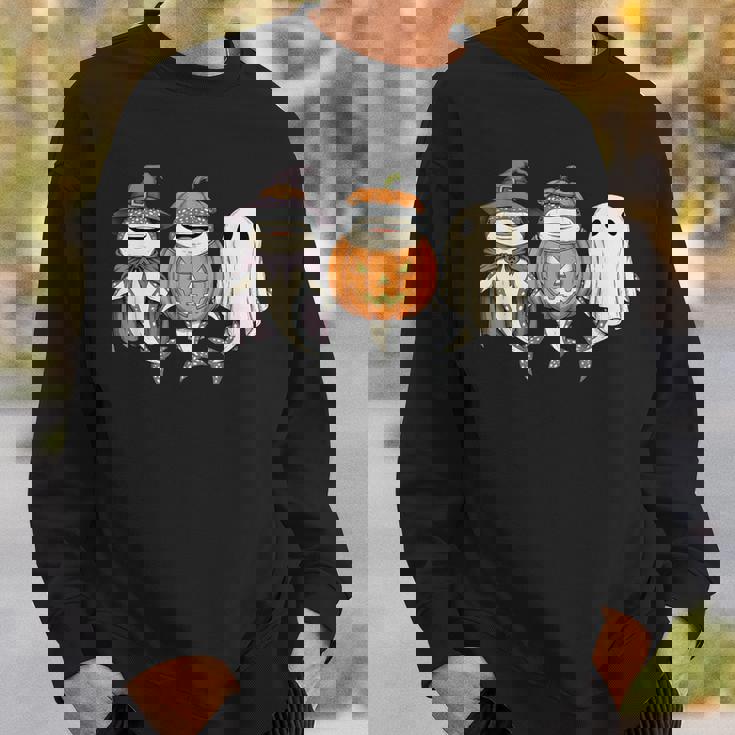 Spooky Whale Shark Lover Pumpkin Halloween Ghost Sweatshirt Unisex Gifts for Him