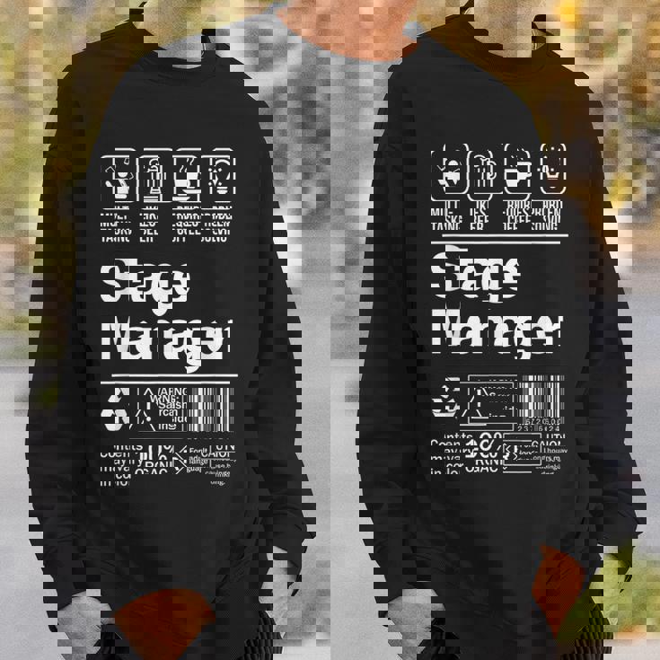 Stage Manager Description Label スウェットシャツ 彼への贈り物