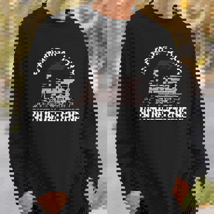 Staming Alongintage Train 機関車 スウェットシャツ 彼への贈り物