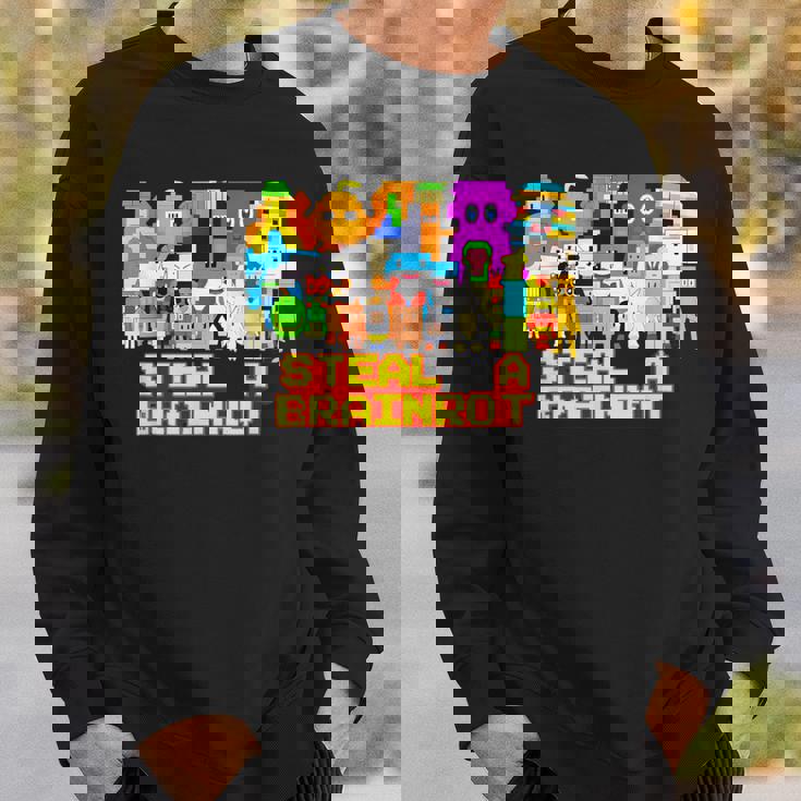 Steal A Brainrot Meme ビデオゲーム キッズゲーマー スウェットシャツ 彼への贈り物