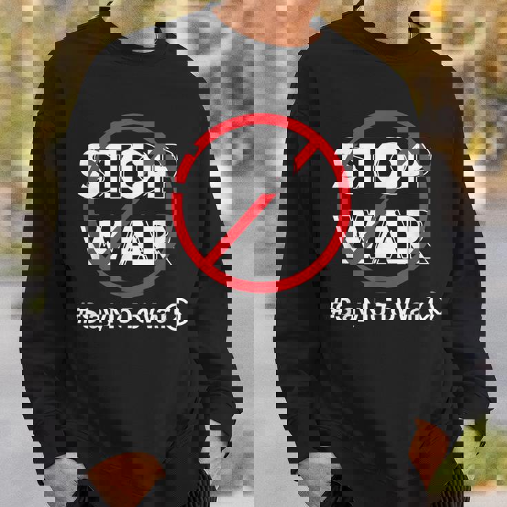 Stop Waray No To War Pleasetop Wars No War スウェットシャツ 彼への贈り物