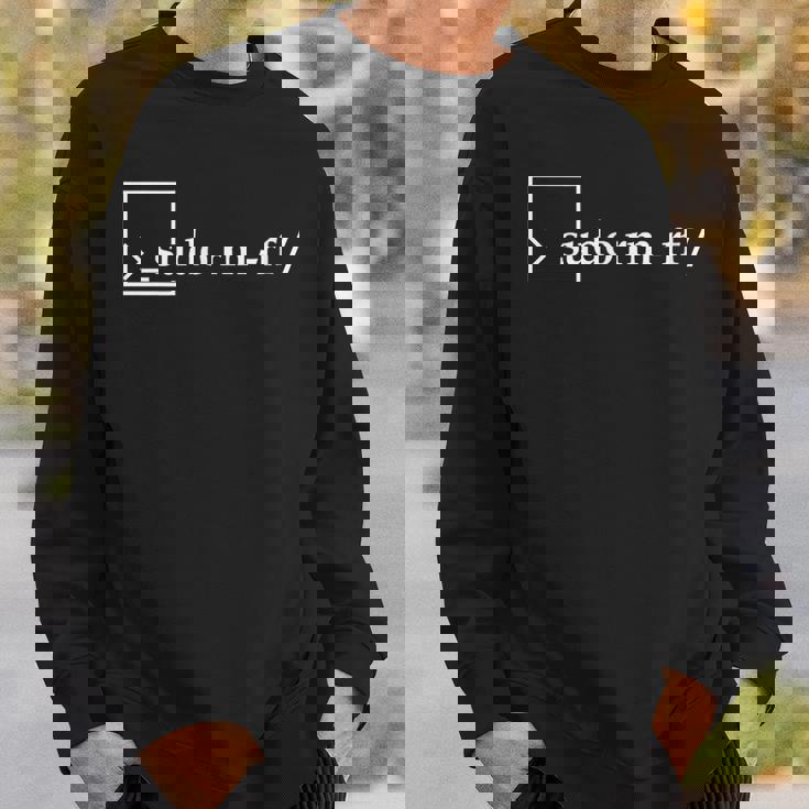 Sudo Rm Rf Linuxコマンド 面白い スウェットシャツ 彼への贈り物