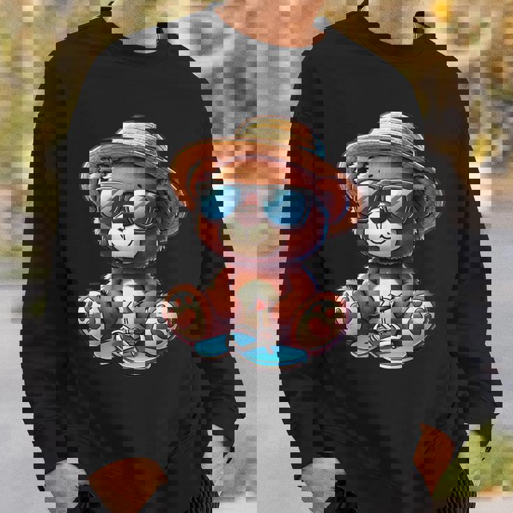 Summeribes テディベア 完璧な夏プリント スウェットシャツ 彼への贈り物