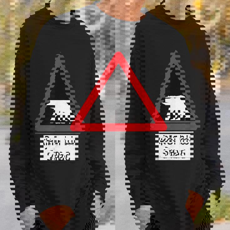 Svalbard ホッキョクグマ サイン スウェットシャツ 彼への贈り物