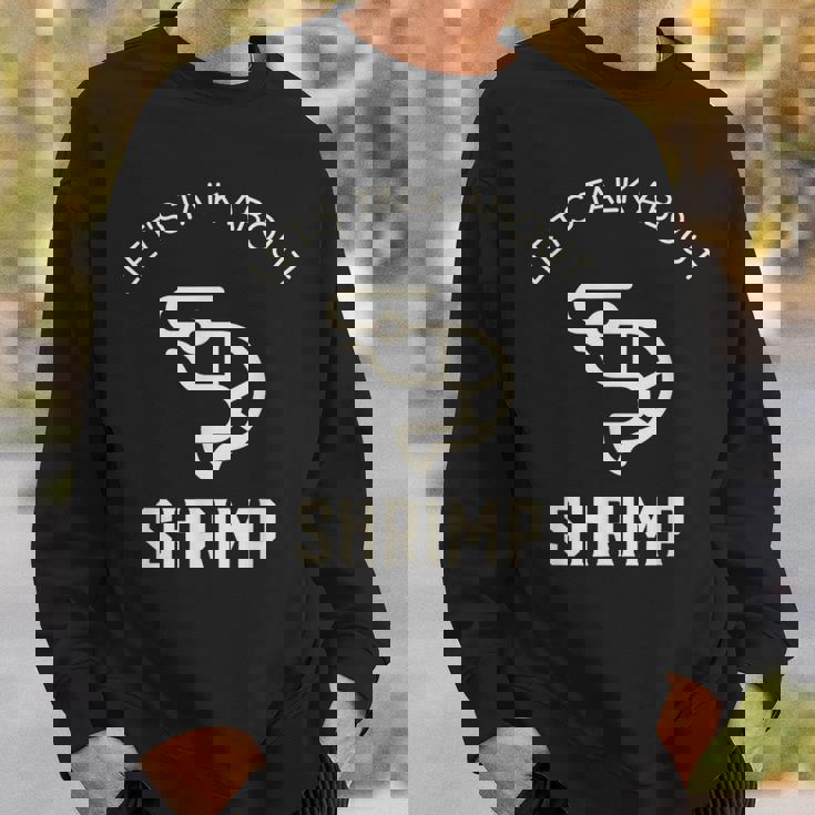 Lets Talk About Erinp おもしろエビ好き シーフードエビ スウェットシャツ 彼への贈り物