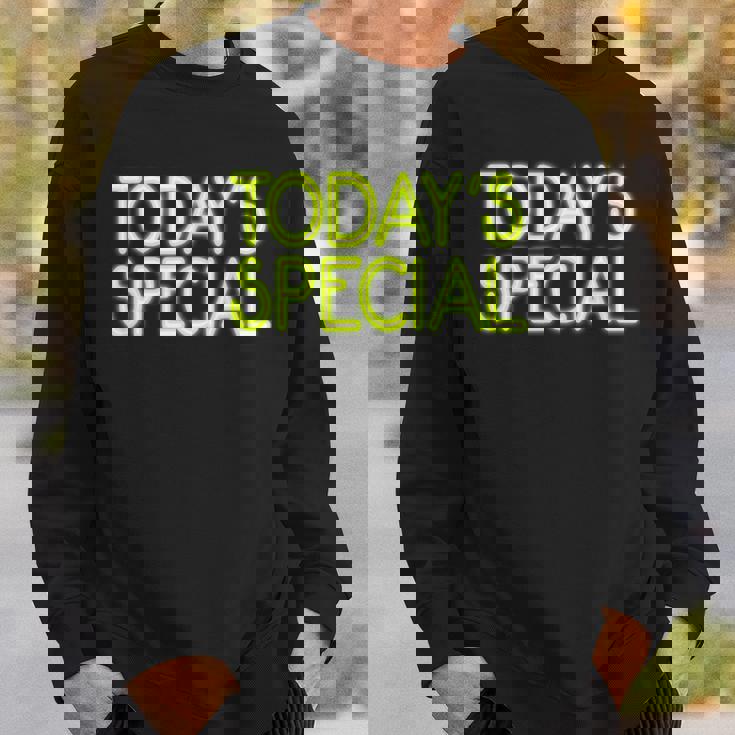 Trendy Neon Greenign Today'special スウェットシャツ 彼への贈り物