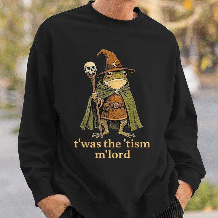 T'was The 'Tism M'lord Frog Wizard Tism Sweatshirt Gifts for Him