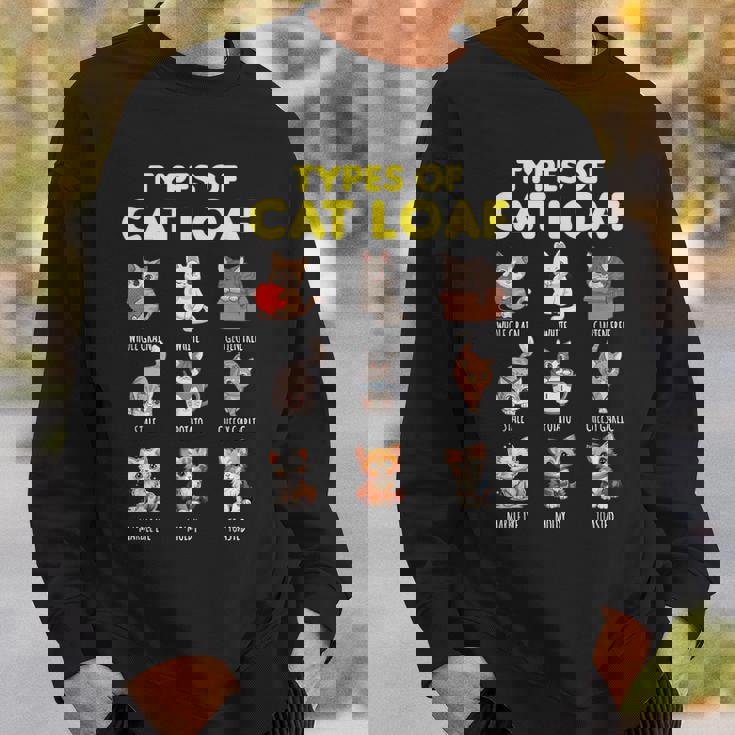 Types Of Cat Loaf Cute Kitten Kawaii Cats Cat Lover スウェットシャツ 彼への贈り物