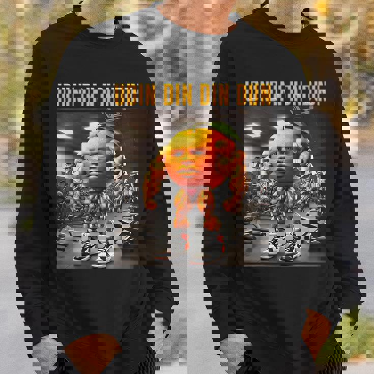 Udin Din Din Dun マッスルオレンジ イタリアンブレイン ロート キッズ ミーム スウェットシャツ 彼への贈り物