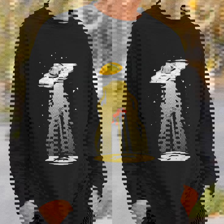 Ufo 卵 ベーコン アブダクション 面白い 宇宙人 朝ごはん 銀河系 食品 スウェットシャツ 彼への贈り物