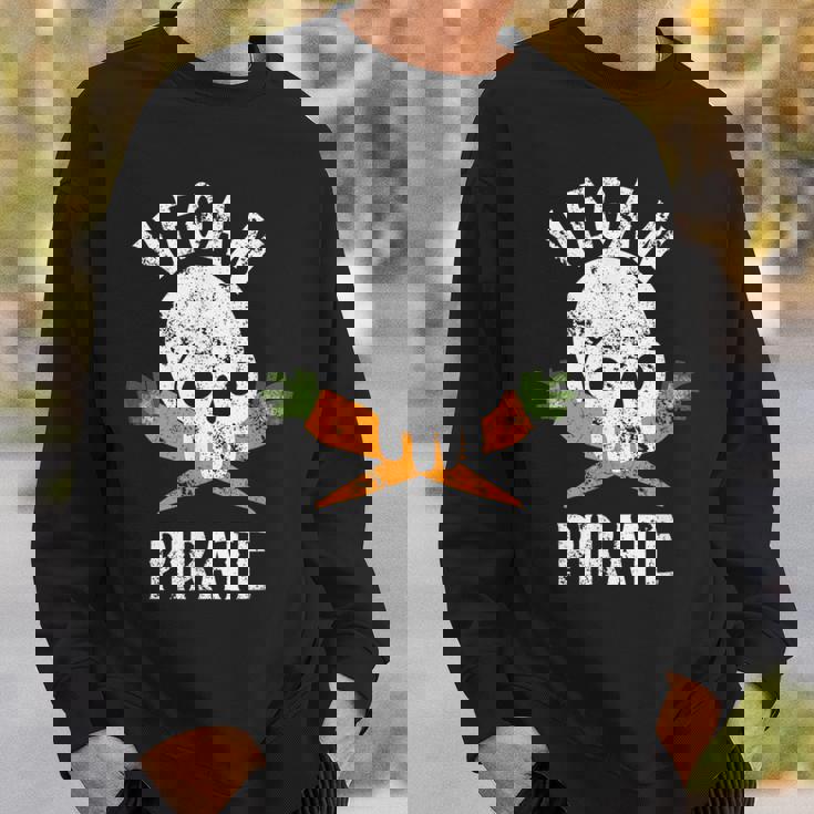 Vegan Pirate Skull And Crossbones But Carrot Sweatshirt Unisex Gifts for Him