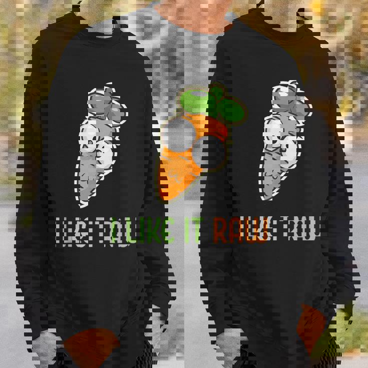 Vegetable Carrot I Like It Raw Vegan Lifestyle Tank Top Sweatshirt Unisex Gifts for Him