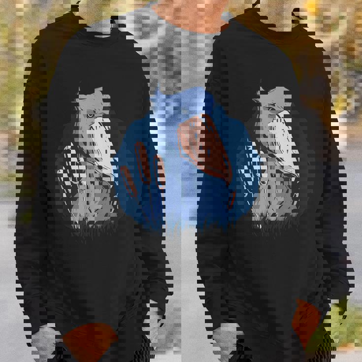 Vxl ハシビロコウ 鳥類 鳥類学者 ホエールビル 動物 スウェットシャツ 彼への贈り物