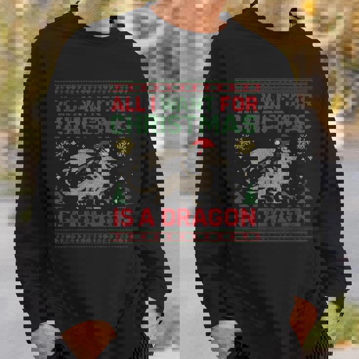 All I Want For Christmas Is A Dragon & Books Ugly Sweater Sweatshirt Gifts for Him All I Want For Christmas Is A Dragon & Books Ugly Sweater Sweatshirt Gifts for Him